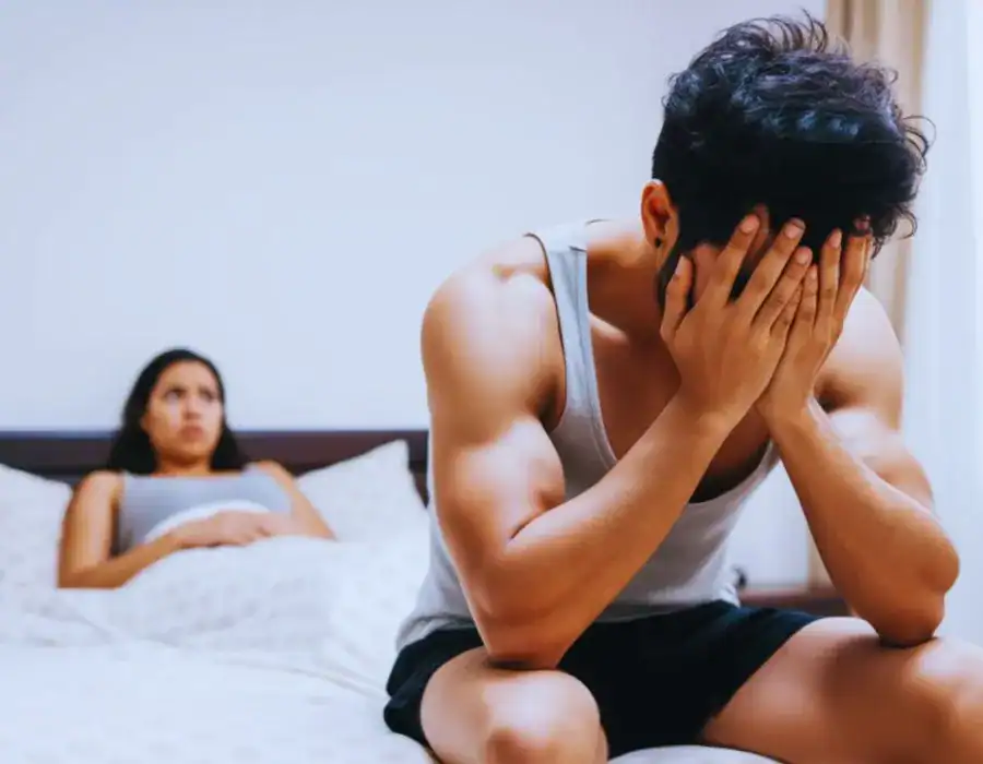 Image of upset man in need of erectile dysfunction treatment Walton-on-Thames